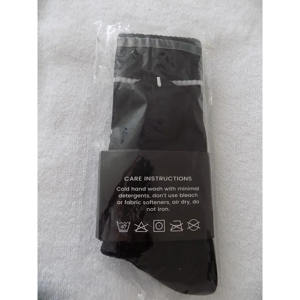 Trilogy socks black unisex Size Small NEW and SEALED